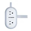 Small Travel Power Strip with 4Ft Extension Cord