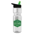 28 oz. Transparent Bottle -Flip Straw Lid