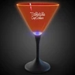Orange Neon LED Martini Glasses