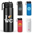 18oz.Travel Stainless Insulated Bottle w/ Lid,Straw & Handle