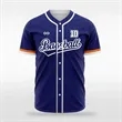 Custom Dye Sublimated Full Button Baseball Jersey