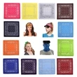 Polyester Cotton Square Sporting Bandana