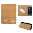 Eco-friendly Cork mouse pad with wireless charger foldable