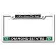 Boxter Chrome Plated Metal License Plate Frame