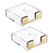 Clear Acrylic Sticky Note Pad Holder
