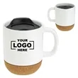 14 OZ Ceramic Mug With Cork Base