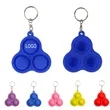 Push Pop 3 Bubble Keychain
