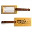 Rectangle Bamboo Luggage Tag
