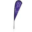 11.5' Elite Teardrop Nylon Sail Sign Flag, 1-Sided, Spike