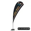 13' Value Teardrop Sail Sign Flag - 1-Sided with Cross Base