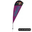 9.5' Value Teardrop Sail Sign Flag - 1-Sided with Spike