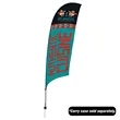 10.5' Value Razor Sail Sign Flag - 1-Sided with Ground Spike