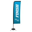 10' Premium Rectangle Sail Sign Flag, 1-Sided, Scissor Base