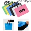13.7" x 9.8" Plastic Shopping Tote Bag Handbag MOQ 100pcs