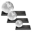 Globe Award on Rectangle Base - Black