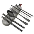 Portable Stainless Steel Utensil Set with Bag