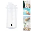 17.5oz Plastic clear graduated water bottle