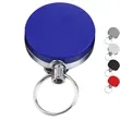 Front Side Plastic Back Metal Badge Reel w/ Belt Clip
