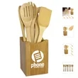 7pcs Bamboo Kitchen Tool Set and Canister