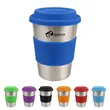 12 oz. Coffee Mug w/ Silicone Grip & Lid