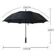 Double layer golf umbrella