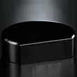 Black Glass Base- Cut Circle