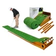 Golf Training Indoor Putting Hitting Mat with Ball Return