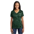 Sport-Tek Ladies CamoHex V-Neck Tee.