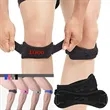 Sports knee brace with adjustable compression patellar strap