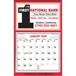 Border Apron Calendar - Red