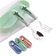Baby Stainless Steel Cutlery Fork And Spoon Three Piece Set