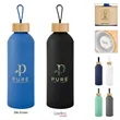 25 Oz. Blaire Recycled Aluminum Bottle With Bamboo Lid An...