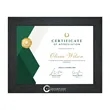 East Winds 8.5" x 11" Certificate Frame -Ebony -1.25" border