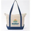 Full Color Saratoga Zippered Cotton Boat Tote