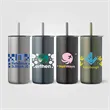 Borealis Recycled Stainless Steel Straw Tumbler - ColorJet