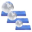 Globe Award on Rectangle Base - Sky Blue