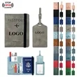 PU Anti-Magnetic Passport Holder And Luggage Tag Set