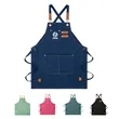 Cotton Canvas Cross Apron Large Pockets