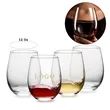 12oz Stemless Smooth Rim Standard Wine Glass Tumbler