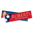 Political Campaign Bumper Sticker - UV-Coated Vinyl (11x3)