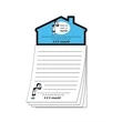 Custom Magna-Pad - 3.5x6.25 50-Sheet with House Shape Magnet