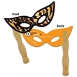 Party Mask (Pointed) - Laminated - 3.7x9.4 - 14 pt.