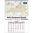 Small State Map Full Apron Calendar - Kentucky