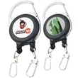 Round Carabiner Badge Reel w/ Dual Keyring