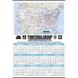 Small U.S. Map Year-In-View® Calendar