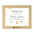 East Winds 8.5" x 11" Certificate Frame- Oak -1.25" border
