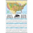Year-In-View® Color-Coded U.S. Map Calendar