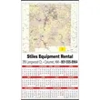 Large State Map Year-In-View® Calendar - New Mexico