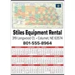 Small State Map Year-In-View® Calendar - Nebraska