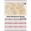 Small State Map Year-In-View® Calendar - North Dakota